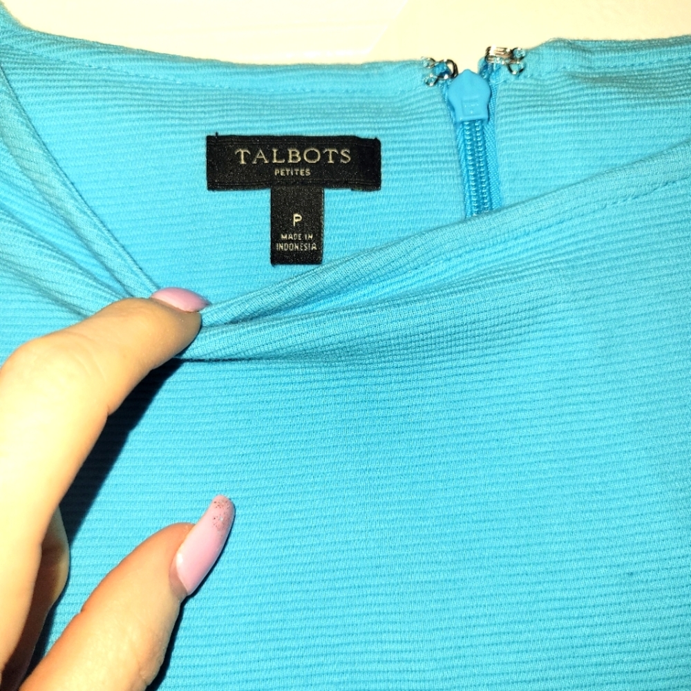 Talbots blue skater dress